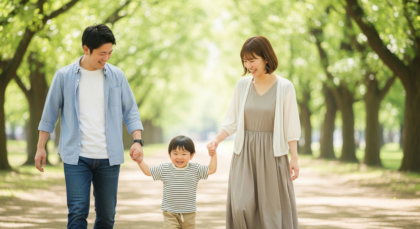 家族全員で体験を楽しむ様子